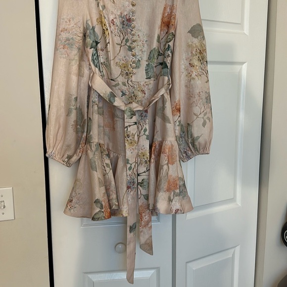 Zimmermann 2 Linen Floral Mini Dress - Picture 11 of 11